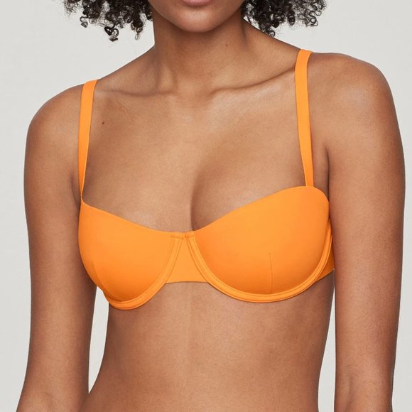 Orange Swim Top - Nectarine - CUUP The Balconette - Picture 2 of 7